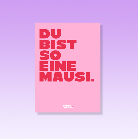 Postkarte "Mausi"